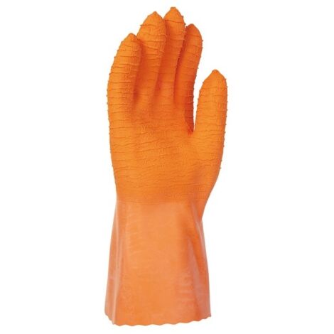 Gants de protection lourde Singer LAT 830-10 - Latex intégral Orange 31 cm Taille 10 (1/5)
