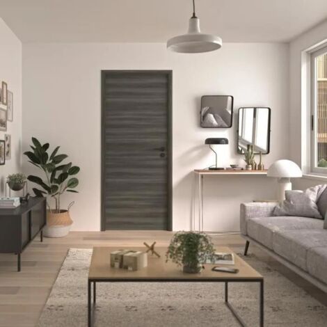 Optimum – Bloc porte ferme-porte magnétique – H 204 x 83 x 4 cm – Installation rapide – Pour ouvertures réversibles – Vissage invisible