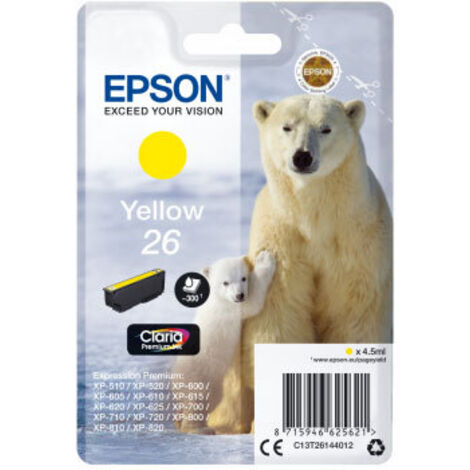 Epson Polar bear C13T26144012 cartouche d'encre 1 pièce(s) Original Rendement standard Jaune (1/3)