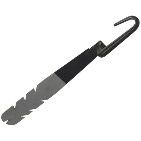 Dimos – Arrache-ardoise 400 mm – Acier carbone forgé à chaud – Extrémité coudée et crantée – Haute durabilité pour travaux de toiture (1/3)