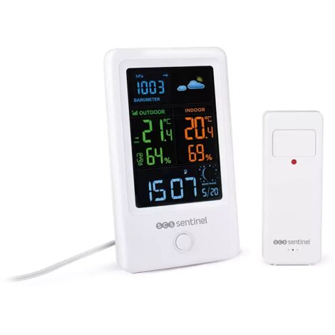 SCS Sentinel - Station météo avec sonde extérieure sans fil, MeteoColor (1/5)