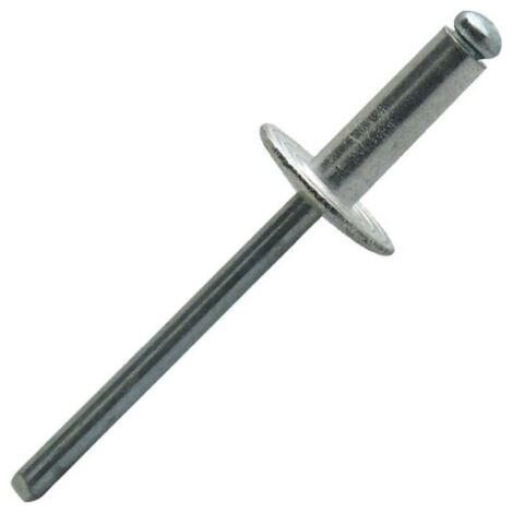 Scell-It – Rivet en aluminium C14 acier tête large 4,8x12mm 250 pièces – Fixation solide pour surfaces fragiles – Traction 2230 N – ASL4812