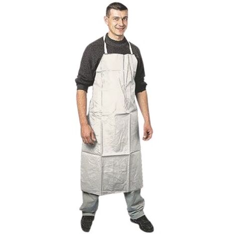 Tablier de protection PVC APRON double enduction 120x90cm blanc - COVERGUARD - 56181