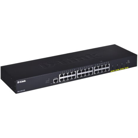28-Port Smart Switch 4x 10G 28-Port Smart Managed Gigabit Switch 4x 10G dlink green 3.0 24x 10/100/1000Mbit/s TP RJ-45 Port 4x 10Gbit/s Fiber SFP+ (1/5)