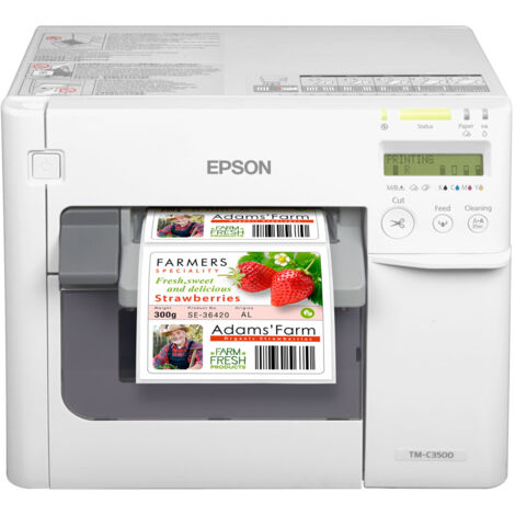 Epson TM-C3500 - Jet d'encre - 720 x 360 DPI - 103 mm/sec - 10,4 cm - Noir - Cyan - Magenta - Jaune - Blanc (C31CD54012) (1/3)