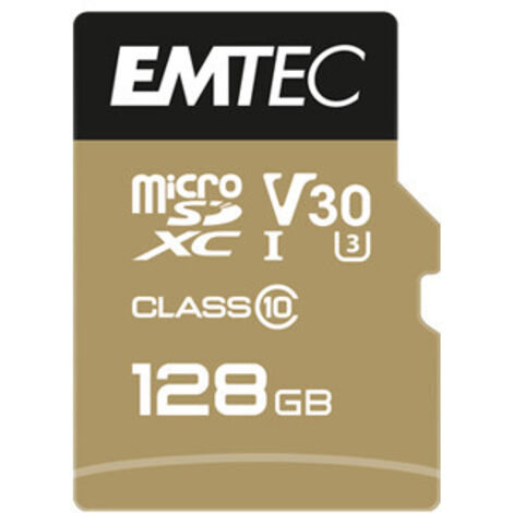 EMTEC SpeedIN PRO - 128 Go - MicroSDXC - Classe 10 - UHS-I - 95 Mo/s - 85 Mo/s (ECMSDM128GXC10SP) (1/2)