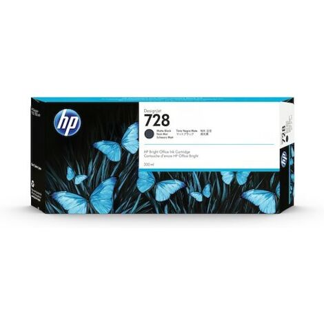 Hewlett Packard HP 728 - Original - Encre à pigments - Noir mat - HP - HP DesignJet T730 Printer - HP DesignJet T830 Multifunction Printer - Impression à jet d'encre (F9J68A)