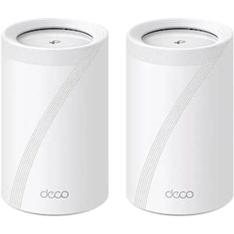 tp-link TP-Link Deco WiFi 7 Mesh BE9300 Deco tri-Bande BE65(2-Pack), Port Ethernet/Fibre 2,5 Gbit/s, Vitesse WiFi jusqu'à 9 Gbit/s, WPA3, canaux 320 MHz, 6 GHz (DECO BE65(2-PACK)) (1/2)