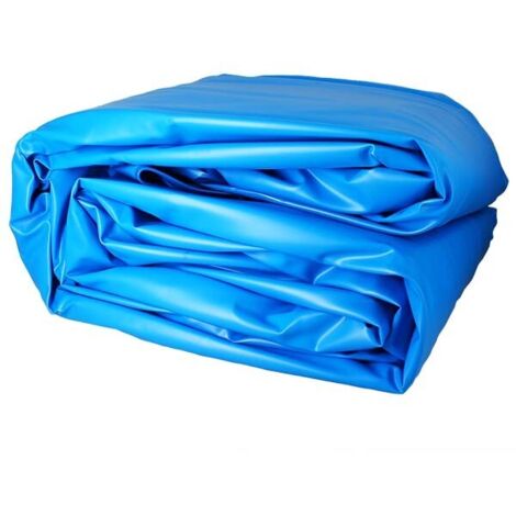 GRE – Liner piscine bleu 40/100e – Ø4,60m x H 1,20m – Jonc d'accroche pour installation facile – Résistant aux UV