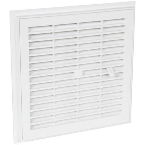 Nicoll – Grille à fermeture carrée moustiquaire 207 x 207 mm – Surface de passage 145 cm² – Pose à sceller – En extérieur