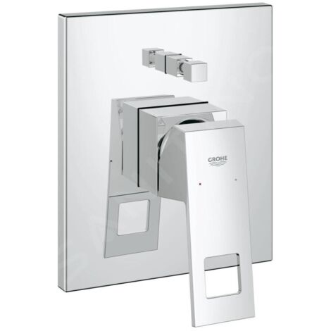 Grohe – Mitigeur de baignoire encastré chrome – Inverseur automatique pour douche – Corps encastré classique – 19896000 (1/4)