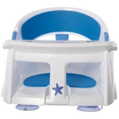 Siège de bain - DREAMBABY - Super confortable - Indicateur de détection de chaleur - 6 à 24 mois jusqu'à 13 kg - Blanc (1/5)