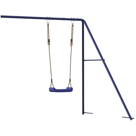 Toboggan/balançoire pour maisonnette de jeu bleu polypropylène vidaXL (1/5)