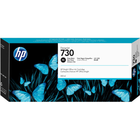 HP Ink No 730 HP730 HP 730 Photo Black Schwarz Cartridge (P2V73A) (1/5)