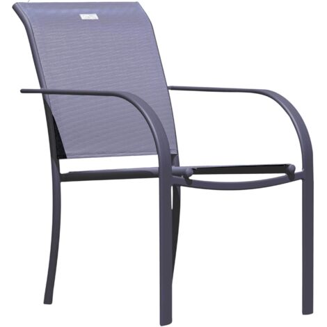 FAUTEUIL ALU ANTHRACITE BEZIERS OZALIDE - 4447 (1/3)