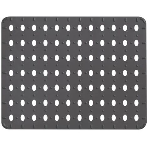 Tapis fond d'évier antidérapant 32 x 41 cm – Résistant aux graisses et détergents – Protége vos éviers et vaisselle – Rayen - GRIS 32 X