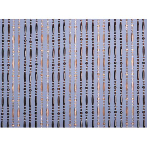 Rideau de porte Olivia ambre et miel translucide 90 x 220 cm – 58 bandes en plastique – Décoration intérieure chaleureuse – Morel