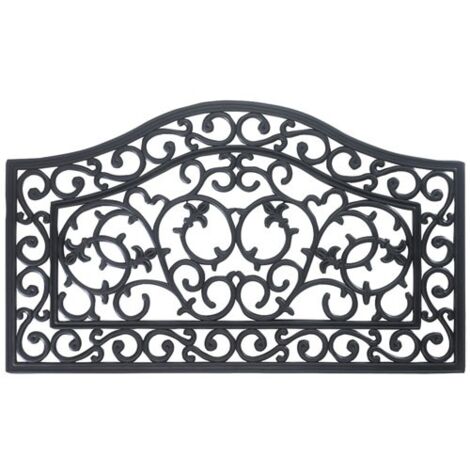 TAPIS GRILLE CAOUTC.IMITAT.FONTE 45X75 IDMAT - EBENE4575 (1/2)
