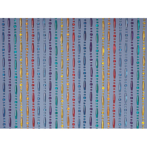 Rideau translucide arc en ciel 90x200 cm – Pour portes et séparations – Installation facile – Poids léger 2 kg – Morel
