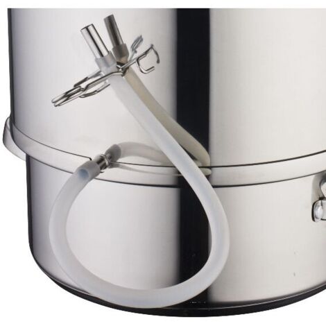 Tuyau extracteur de jus 26 cm – Embout inox – Pince incluse – Pièce détachée pour petit électroménager (1/2)