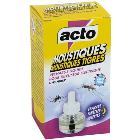 Recharge liquide anti-moustiques ACTO MAT2 pour diffuseur électrique 45 nuits (1/2)