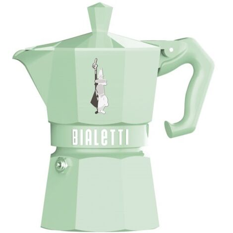 Cafetière italienne Moka Exclusive 3 tasses – Aluminium vernis ultra-brillant – Compatible tous feux sauf induction – Hauteur 15,5 cm – Bialetti (1/2)