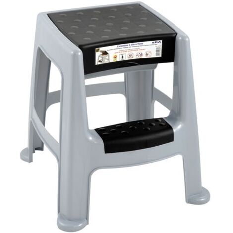 Marchepied avec coffre de rangement – Structure en plastique robuste – Charge maximale 150 kg – Surface antidérapante pour sécurité