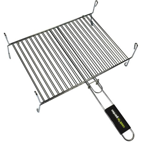 GRILLE A PIEDS DOUBLE 40X30CM1 POIGNE COOK IN GARDEN - GR015 (1/2)