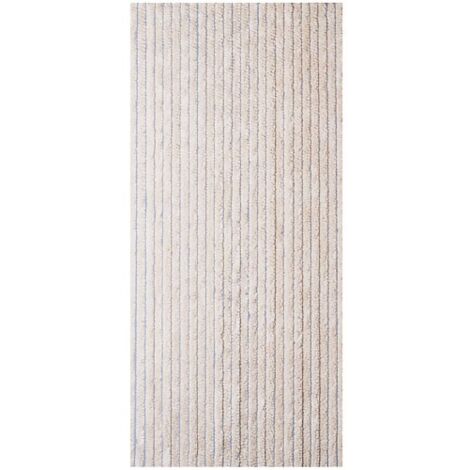 Rideau de porte chenilles 90x220 cm – Beige – Fibres synthétiques – Écologique contre insectes – Prêt à poser et lavable – Morel (1/3)