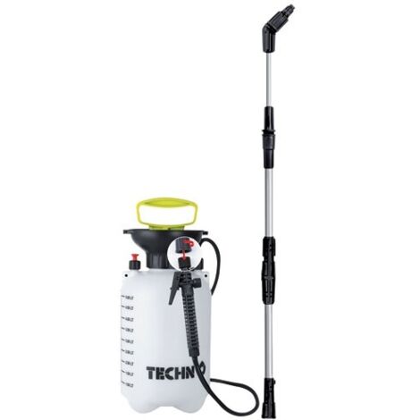 Pulvérisateur de jardin 5 litres – Lance télescopique 3m – Pression nominale 3 bars – Pulvérisation homogène pour traitements ciblés – Techn'O