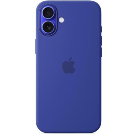 Coque en silicone avec MagSafe pour iPhone 16 Plus Outremer