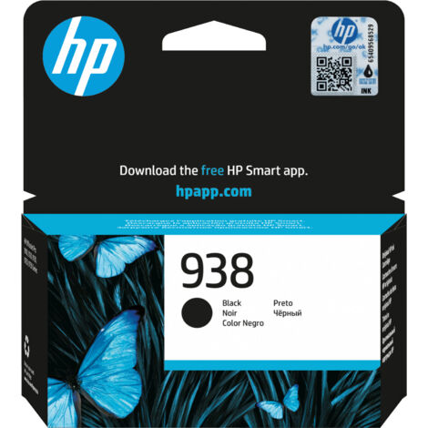 HP 938 Black Original Ink Cartridge cartouche d'encre 1 pièce(s) Rendement standard (1/3)