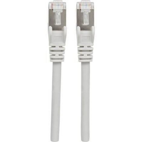 Intellinet 740616 RJ45 Câble réseau, câble patch CAT 6a S/FTP 0.50 m gris feuille de blindage, blind (1/3)