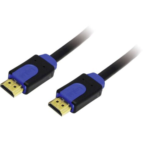 Câble de raccordement LogiLink HDMI Fiche mâle HDMI-A, Fiche mâle HDMI-A 10.00 m noir CHB1110 4K UHD Câble HDMI R844251 (1/3)