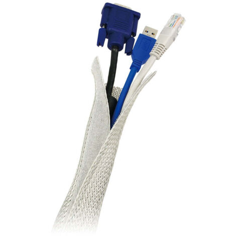 Cache cable flexwrap 18m gris (1/2)