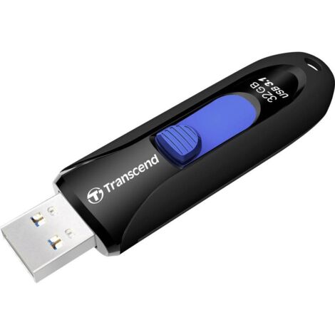 Transcend JetFlash 790 32GB lecteur USB flash 32 Go USB Type-A 3.2 Gen 1 (3.1 Gen 1) Noir, Bleu (1/4)