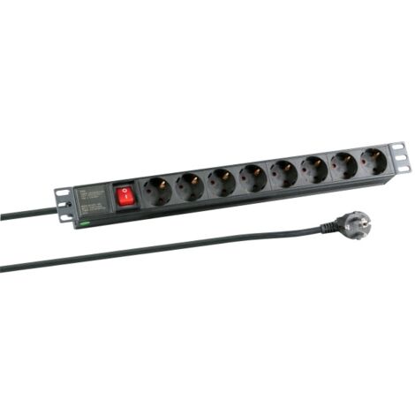 EFB ELEKTRONIK EK631DE.2 INTÉRIEUR 2M 8SORTIE(S) CA NOIR MULTIPRISE (1/3)