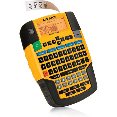 Dymo Rhino 4200 Étiqueteuse Jaune Thermotransfert 19mm (1/5)