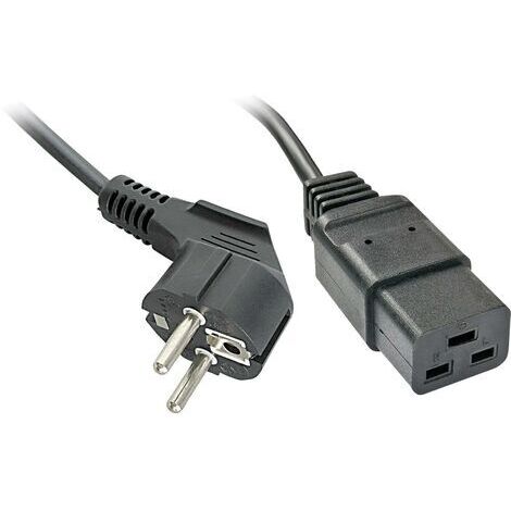 Alimentation Lindy Cee7/4 vers IEC C19, noire, 2 m, 30344 (1/5)