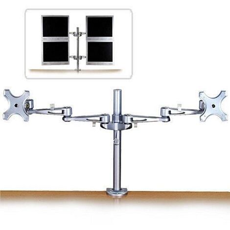 Lindy 40697 Support écran plat argenté bureau (1/2)