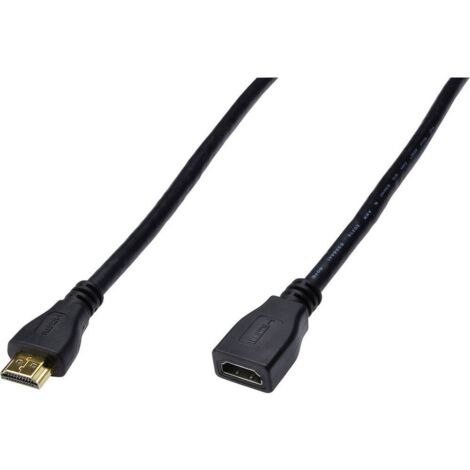 DIGITUS HDMI Verlängerungskabel m. Ethernet 4K 2m schwarz (1/2)