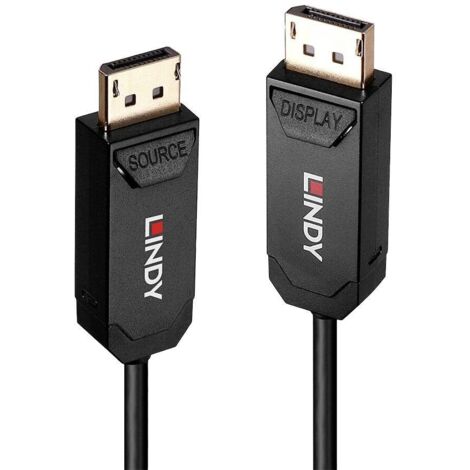 Câble de raccordement LINDY DisplayPort Fiche mâle DisplayPort 10.00 m noir 38520 Câble DisplayPort V925923 (1/4)