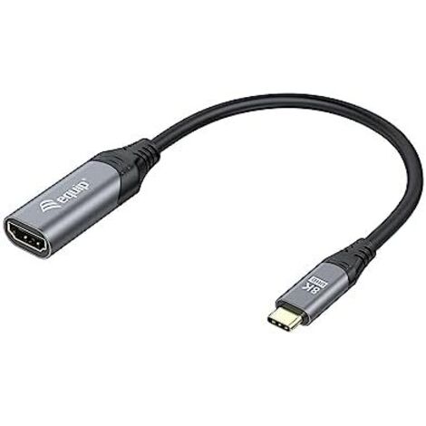equip 133492 câble USB type-C vers HDMI noir gris 15 cm (1/5)