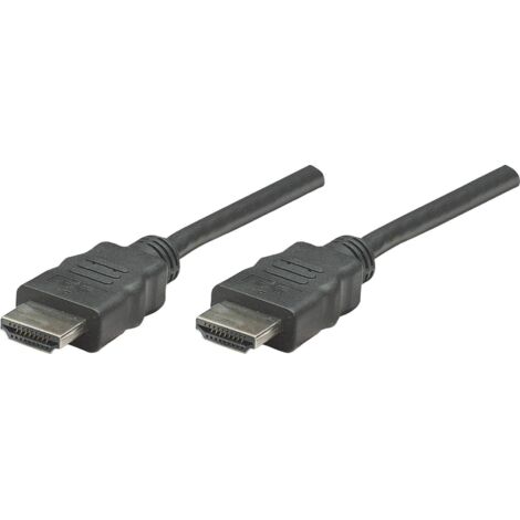 Câble de raccordement Manhattan HDMI Fiche mâle HDMI-A, Fiche mâle HDMI-A 1.00 m noir 308816 Câble HDMI Y433341 (1/5)