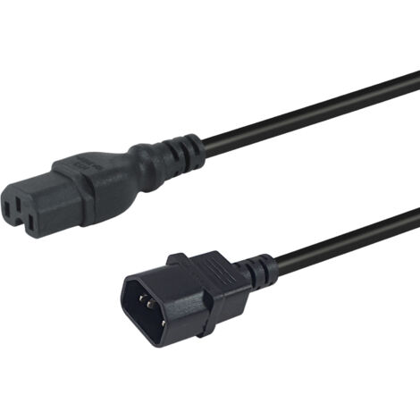 Equip 112171 cable de transmission Black 3 m C14 coupler C15 coupler (1/3)