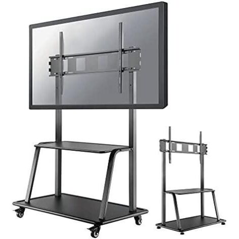 Meuble sur roulettes - Newstar - NS-M4000BLACK - Charge max 150 kg - Écran jusqu'à 105' - Réglable en hauteur (1/3)