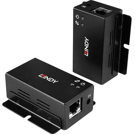 LINDY 2 Port USB 2.0 Cat.6 Extender USB 2.0 Extendeur USB câble réseau RJ45 50 m (1/5)