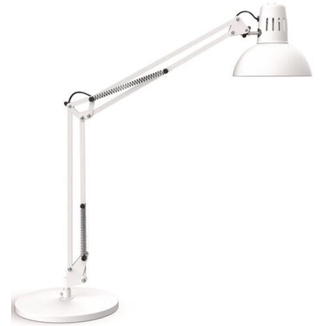 Lampe de bureau métal blanc H.49cm pied LED MAUL (1/4)