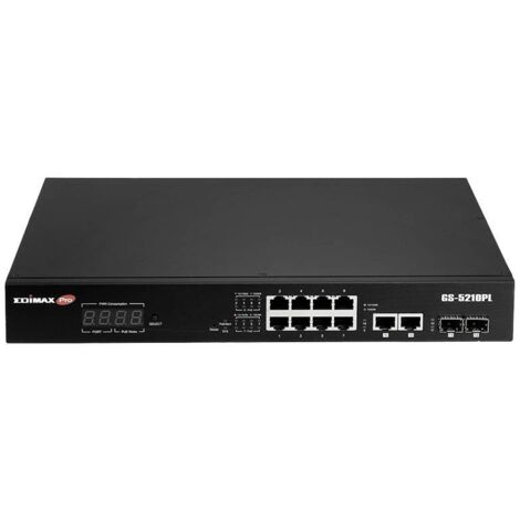 Switch réseau EDIMAX GS-5210PL 10 ports S689822 (1/5)