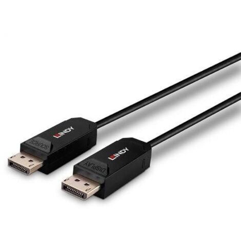 Câbles et adaptateurs audio vidéo LINDY 50m Fibre Optic Hybrid DP 2.0 UHBR10 Cable (1/4)